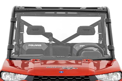 Rough Country Full Windshield | Scratch Resistant | Polaris Ranger 1000/Ranger XP 900/1000 by Rough Country