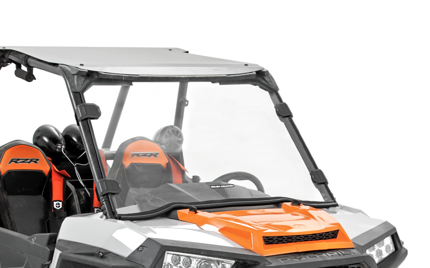 Rough Country Full Windshield | w/ Factory Visor | Polaris RZR XP 1000 by Rough Country