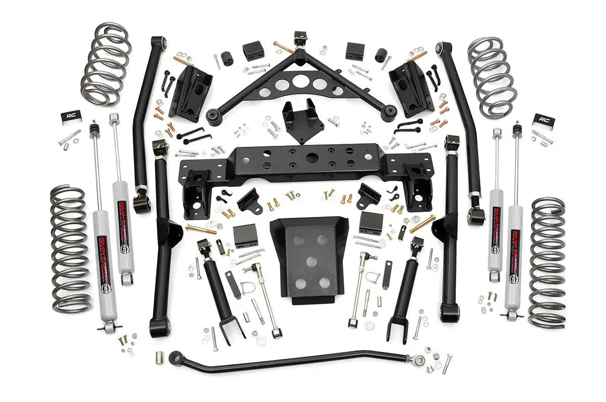 Rough Country 4 Inch Lift Kit | Long Arm | Jeep Grand Cherokee WJ 4WD (1999-2004) by Rough Country