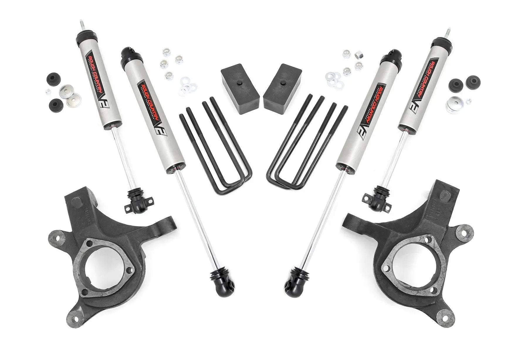 Rough Country 3 inch Lift Kit | V2 | Chevy Silverado & GMC Sierra 1500 2WD (1999-2006 & Classic) by Rough Country