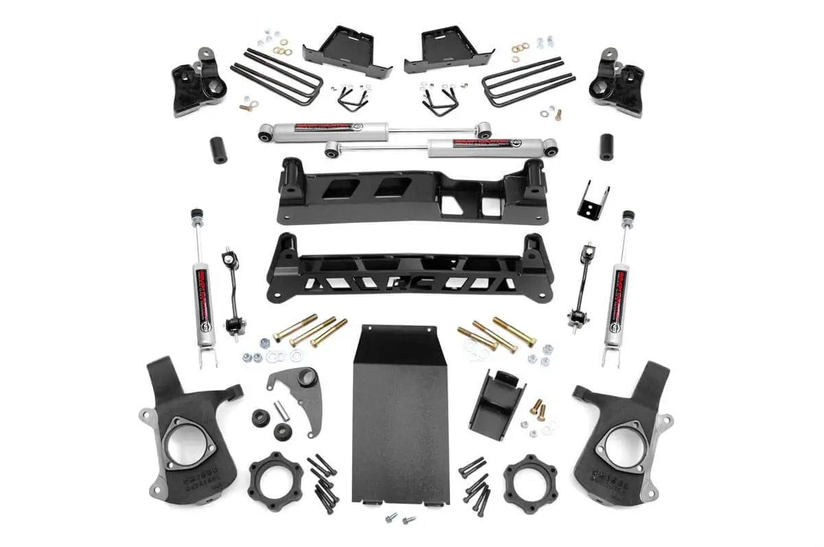 Rough Country 4 Inch Lift Kit | Chevy Silverado & GMC Sierra 1500 4WD (1999-2006 & Classic) by Rough Country