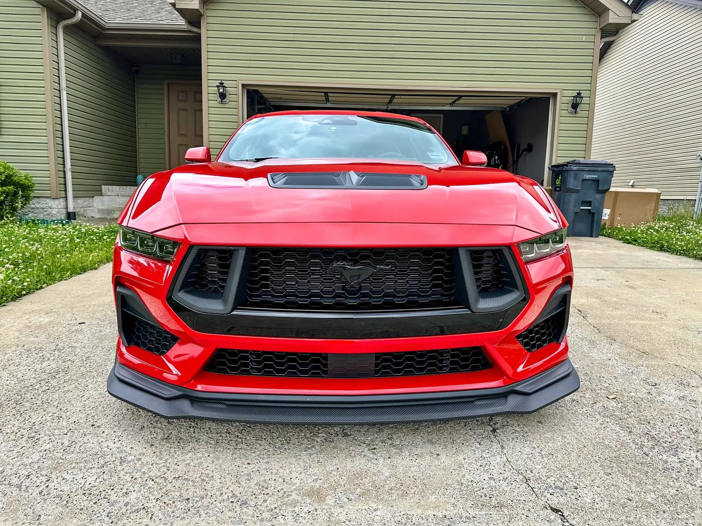 NYTOP 2024-Current Ford Mustang GT Dry Carbon Grille Inserts by NYTOP