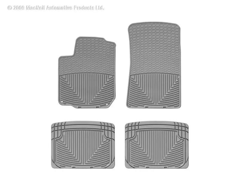 WeatherTech WT Rubber Mats - Rear - Grey by WeatherTech
