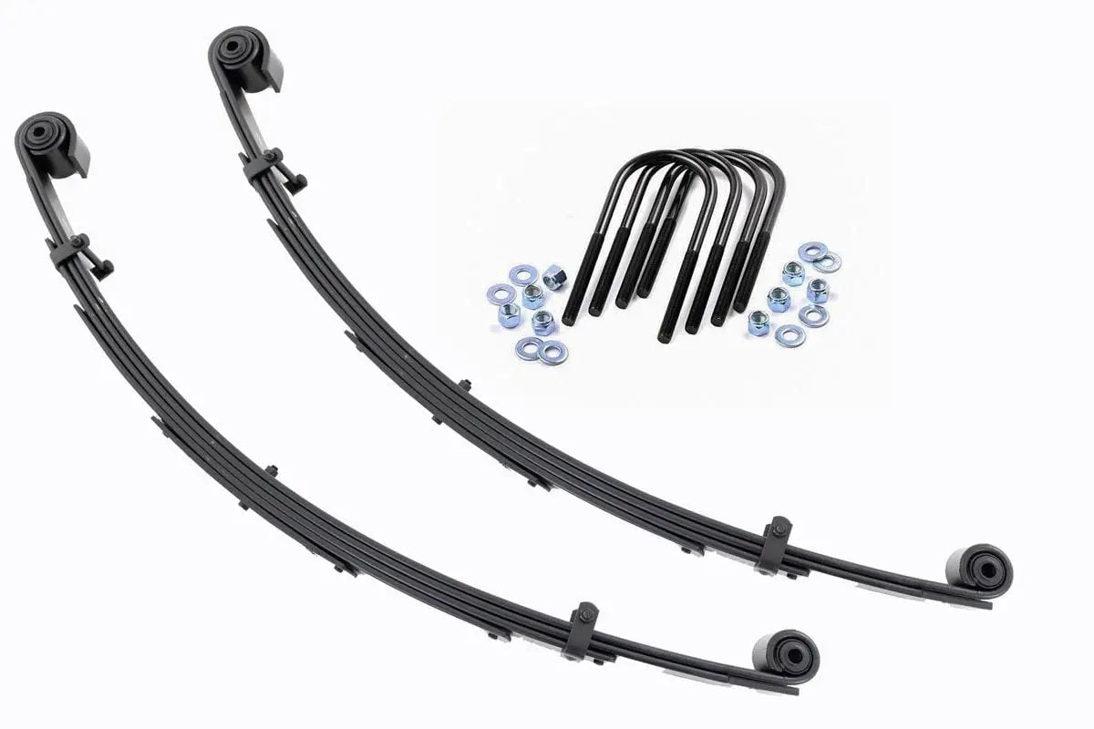 Rough Country Front Leaf Springs | 4" Lift | Pair | Ford Excursion/F-250 Super Duty/F-350 Super Duty 4WD by Rough Country