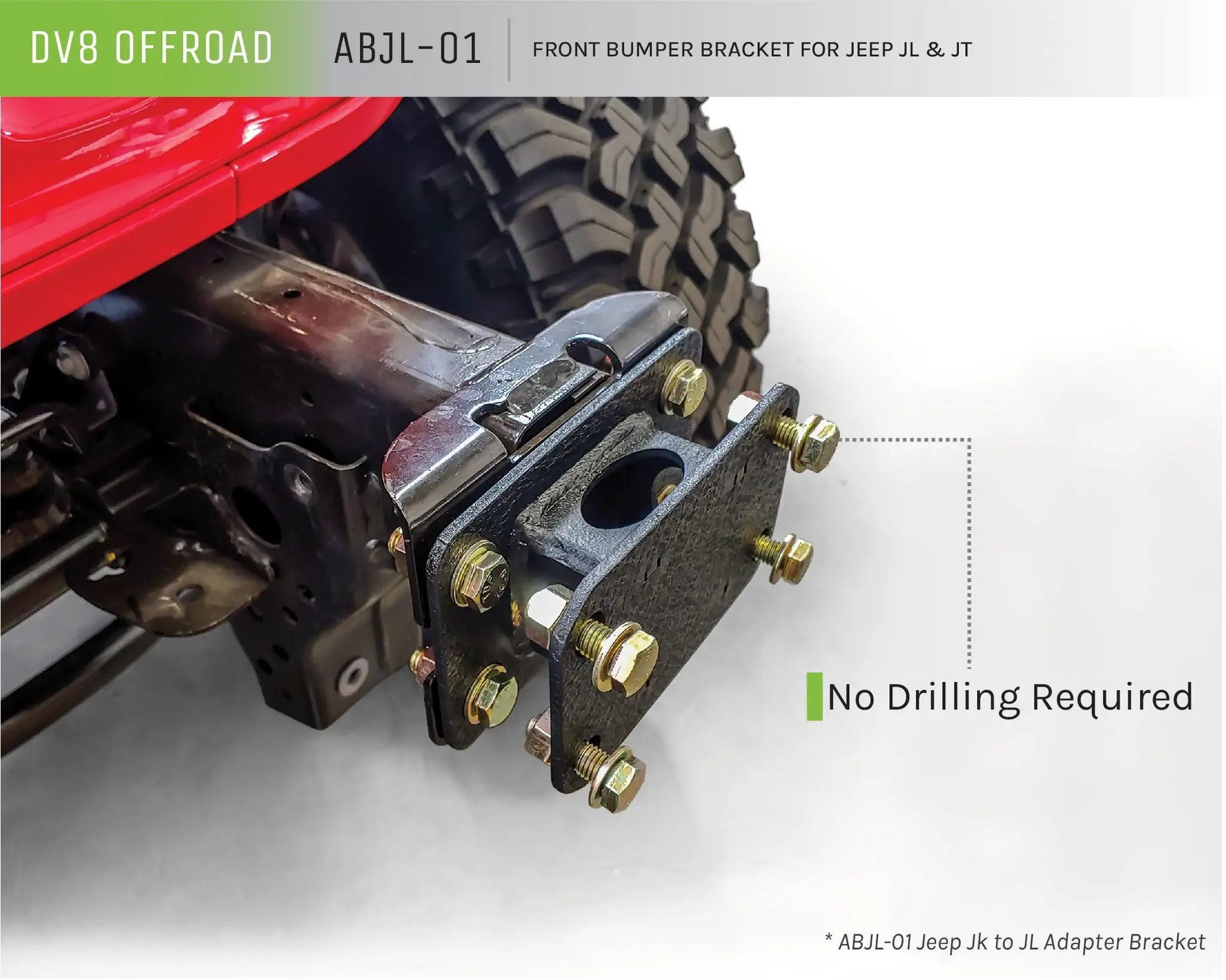 DV8 Offroad Jeep JL/Gladiator Front Bumper Bracket by DV8 Offroad