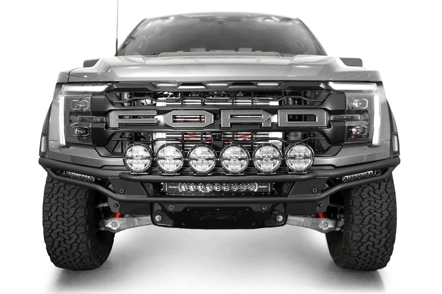 Addictive Desert Designs 2021-2024 Ford F-150 Raptor Race Series Front Bumper Light Hoop by Addictive Desert Designs