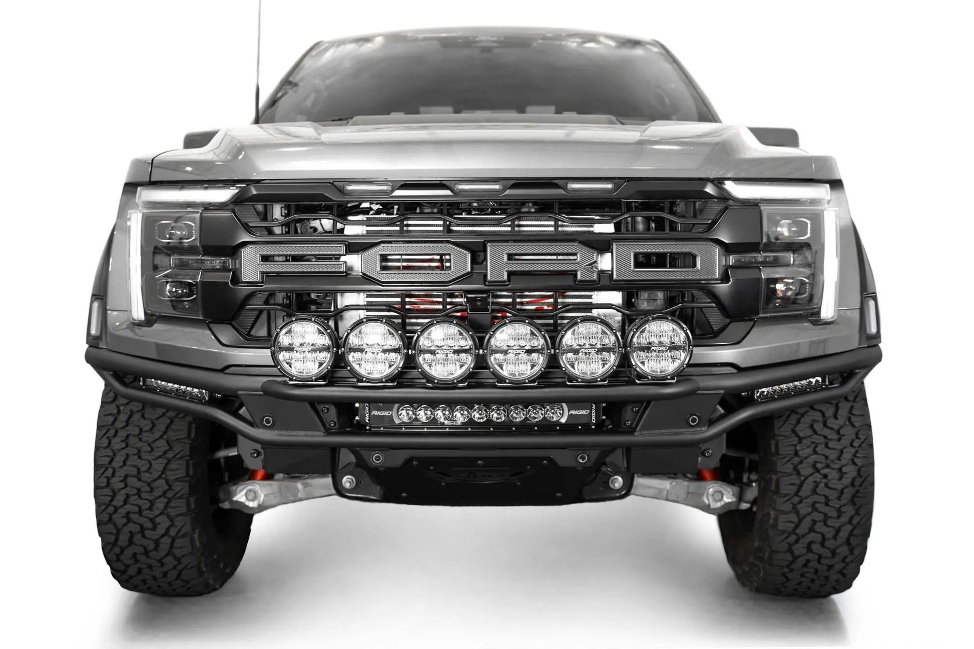 Addictive Desert Designs 2021-2024 Ford F-150 Raptor Race Series Front Bumper Light Hoop by Addictive Desert Designs