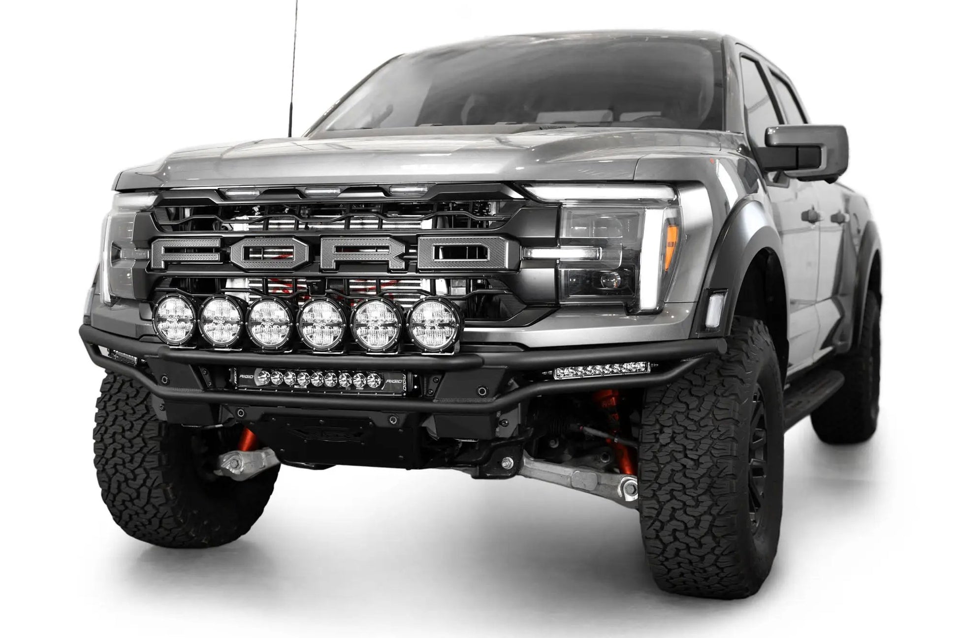 Addictive Desert Designs 2021-2024 Ford F-150 Raptor Race Series Front Bumper Light Hoop by Addictive Desert Designs