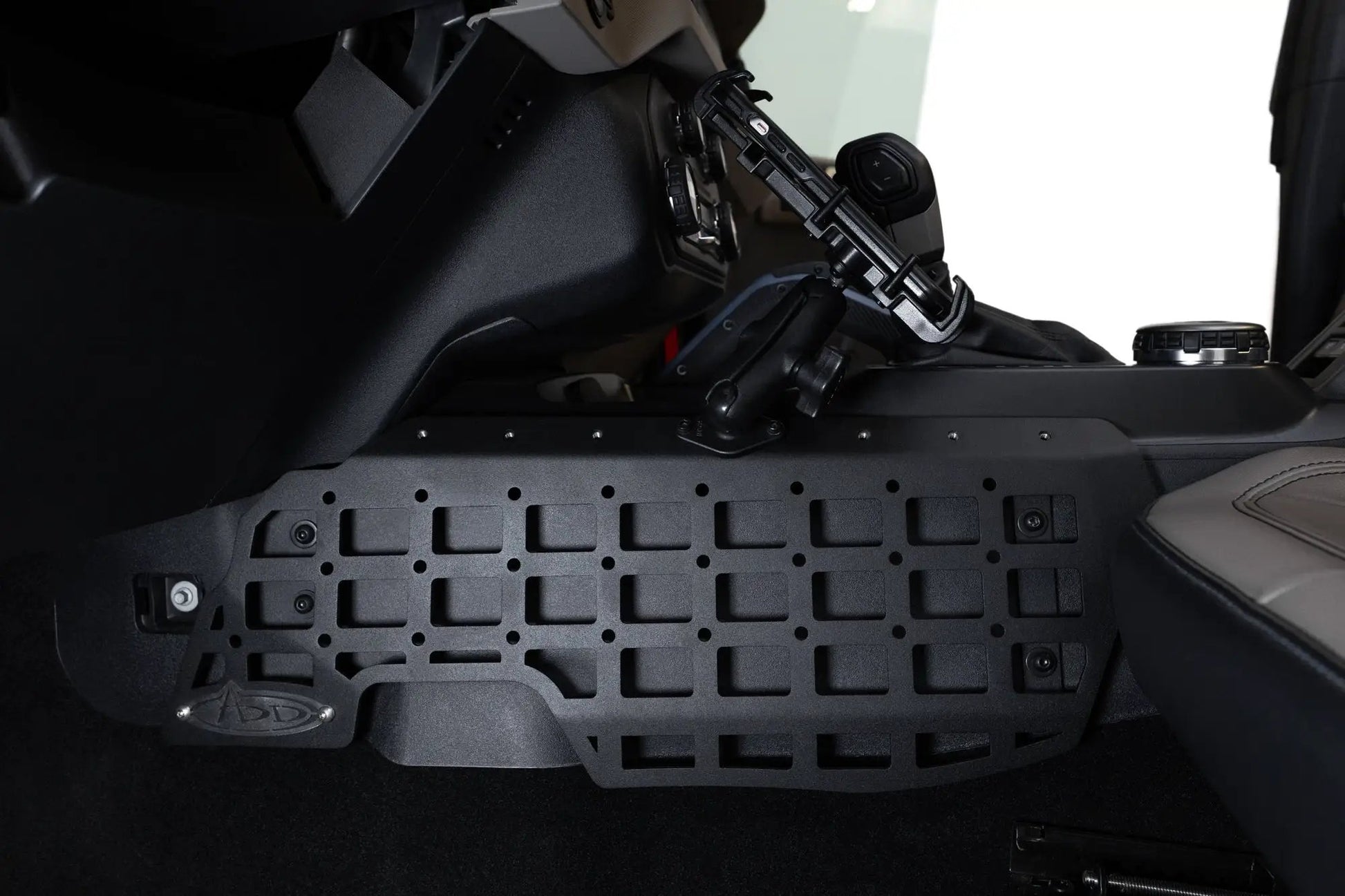 Addictive Desert Designs 2021-2023 Ford Bronco & Bronco Raptor Center Console Molle Panels by Addictive Desert Designs
