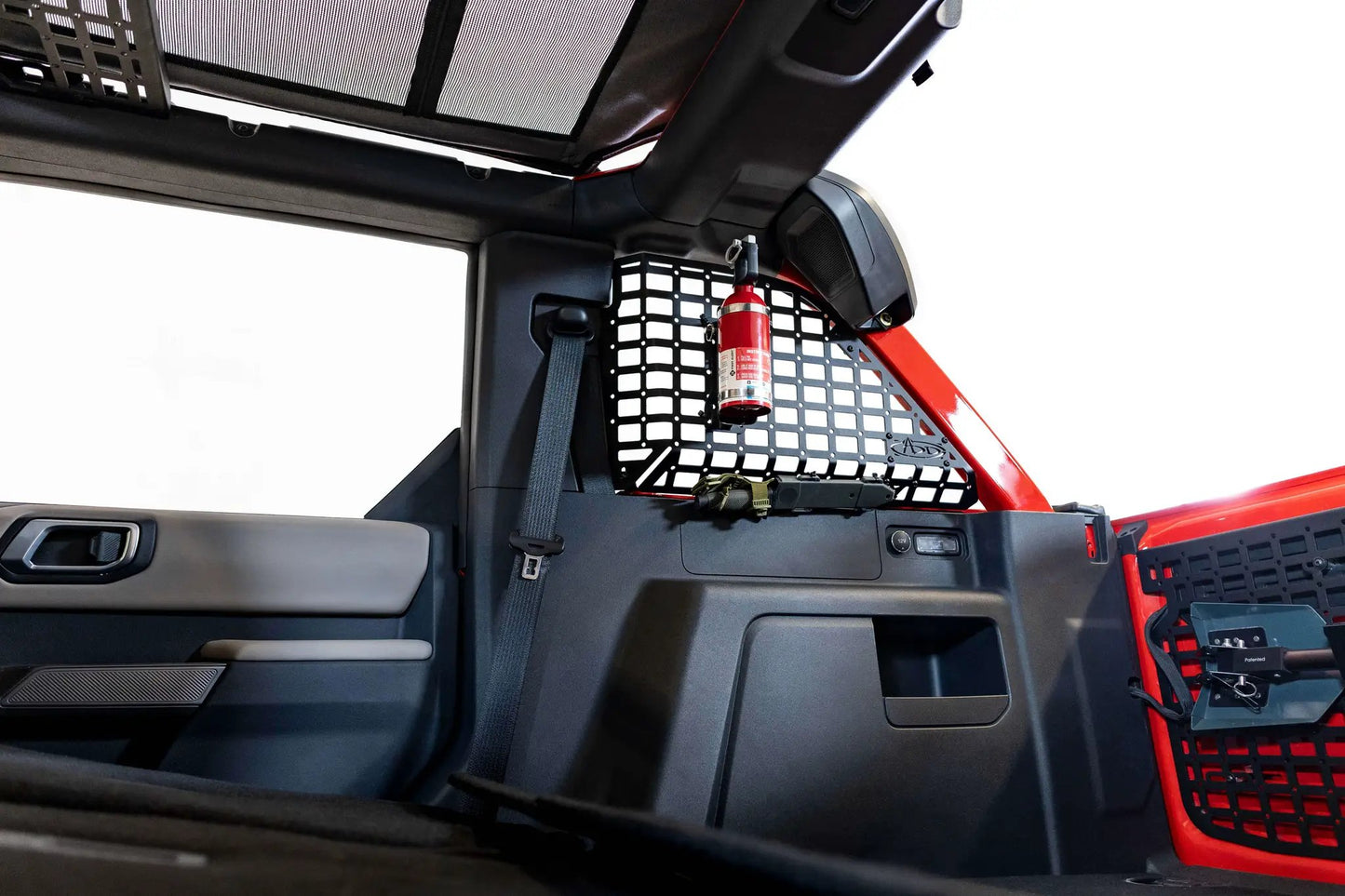 Addictive Desert Designs 2021-2023 Ford Bronco & Bronco Raptor Rear Window Molle Storage Panels by Addictive Desert Designs