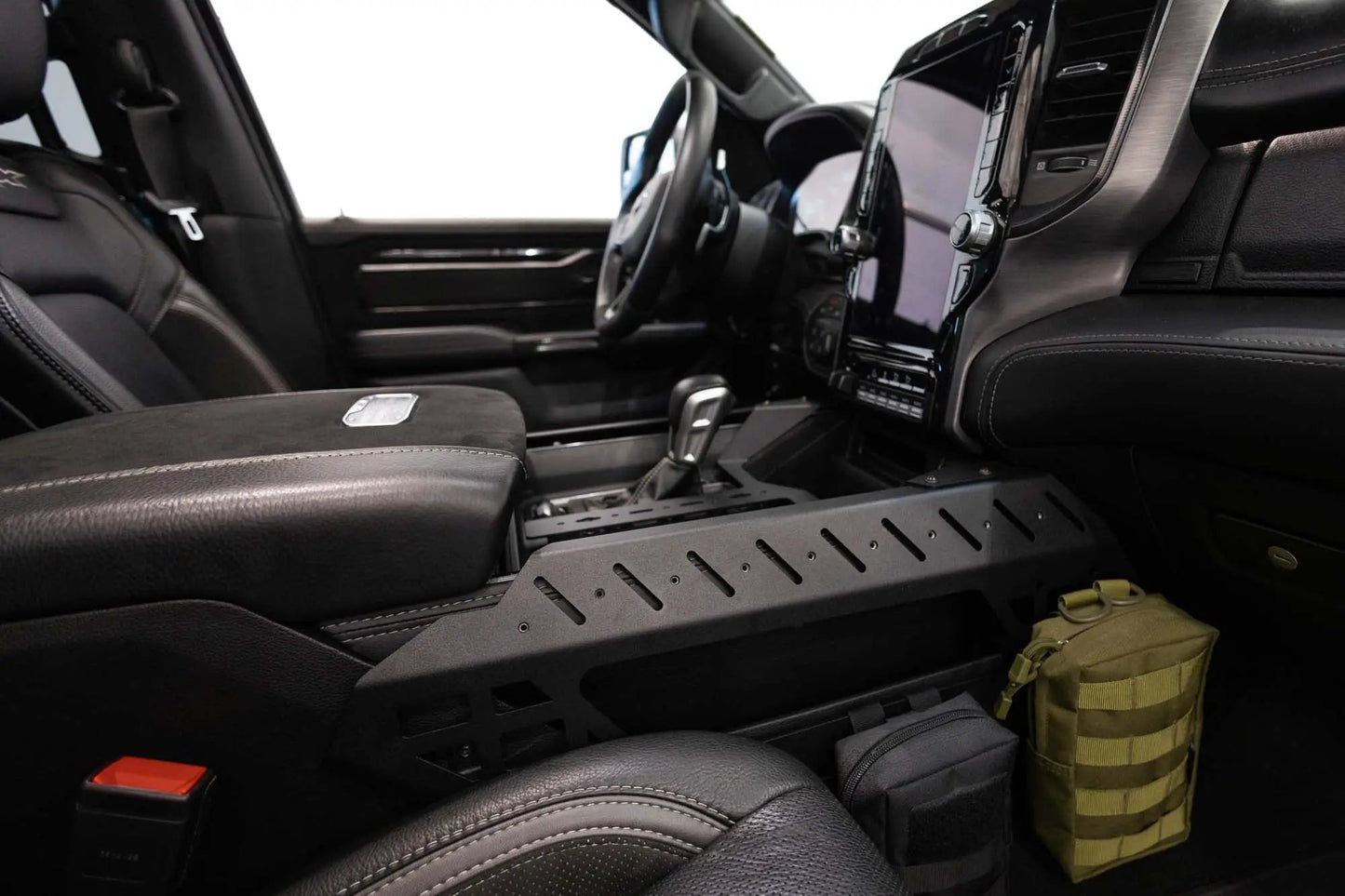 Addictive Desert Designs 2021-2025 Ram 1500 TRX/RHO Center Console Molle Panels & Digital Device Bridge by Addictive Desert Designs
