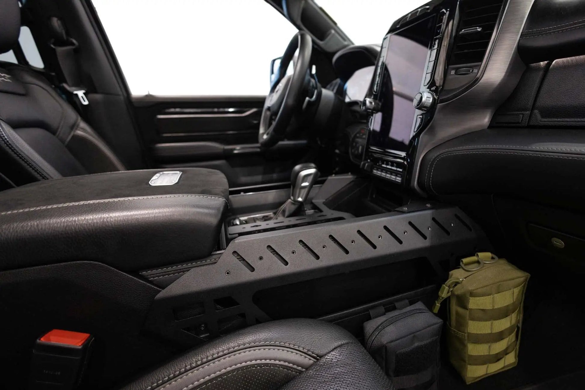 Addictive Desert Designs 2021-2025 Ram 1500 TRX/RHO Center Console Molle Panels & Digital Device Bridge by Addictive Desert Designs