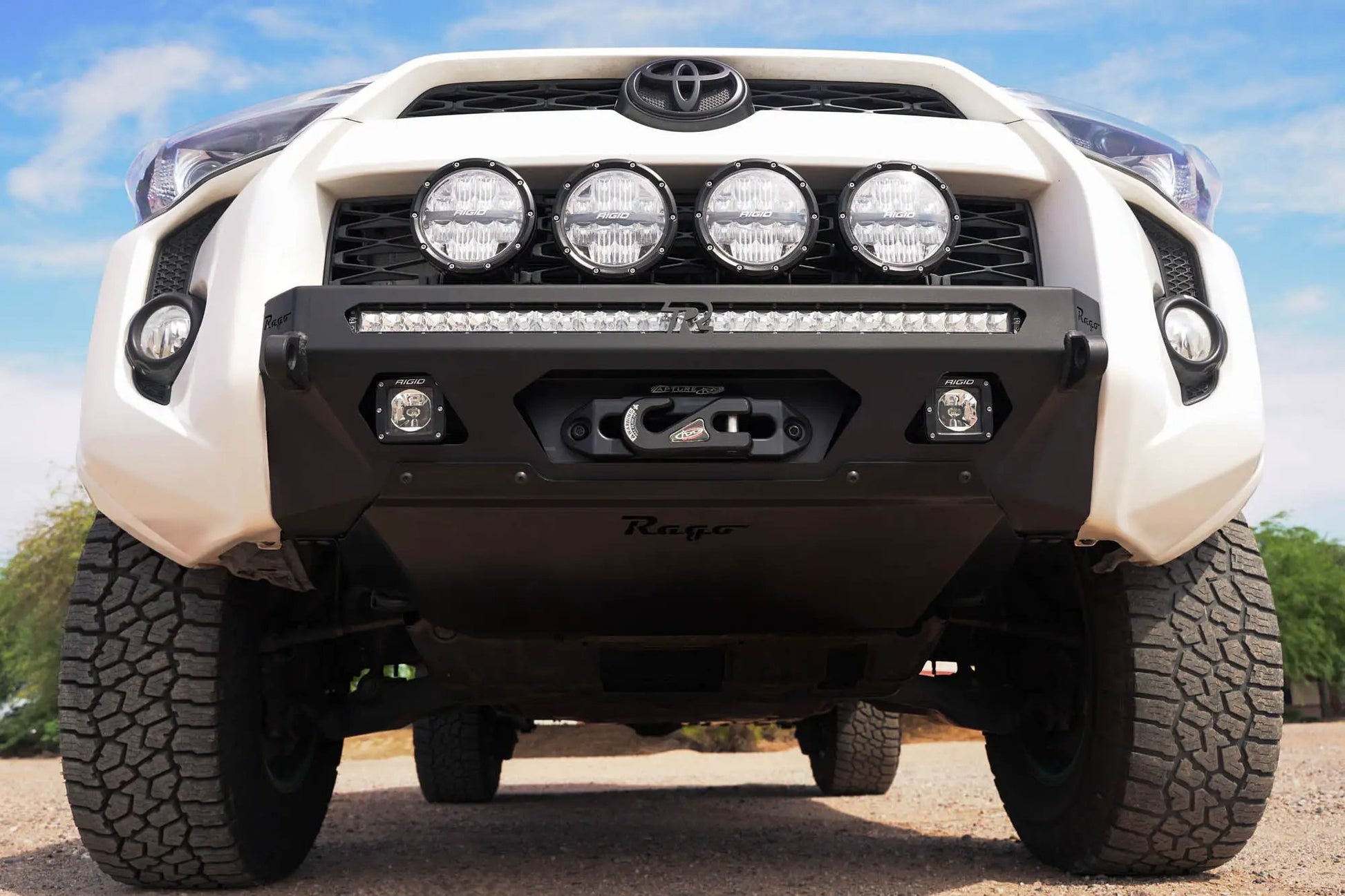 Rago Fabrication 2014-2024 Toyota 4Runner Skid Plate for Center Mount Front Bumper by Rago Fabrication