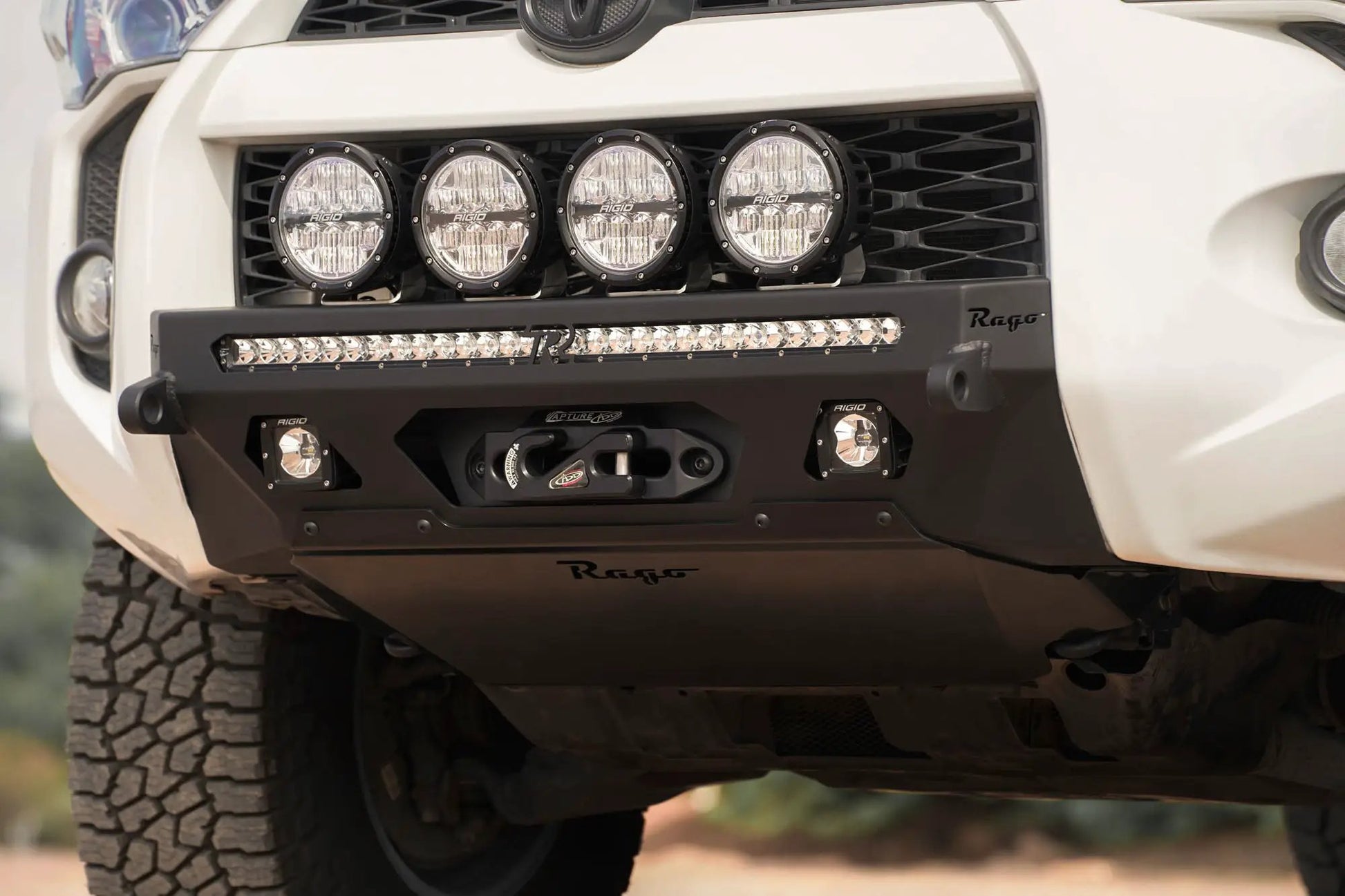 Rago Fabrication 2014-2024 Toyota 4Runner Skid Plate for Center Mount Front Bumper by Rago Fabrication