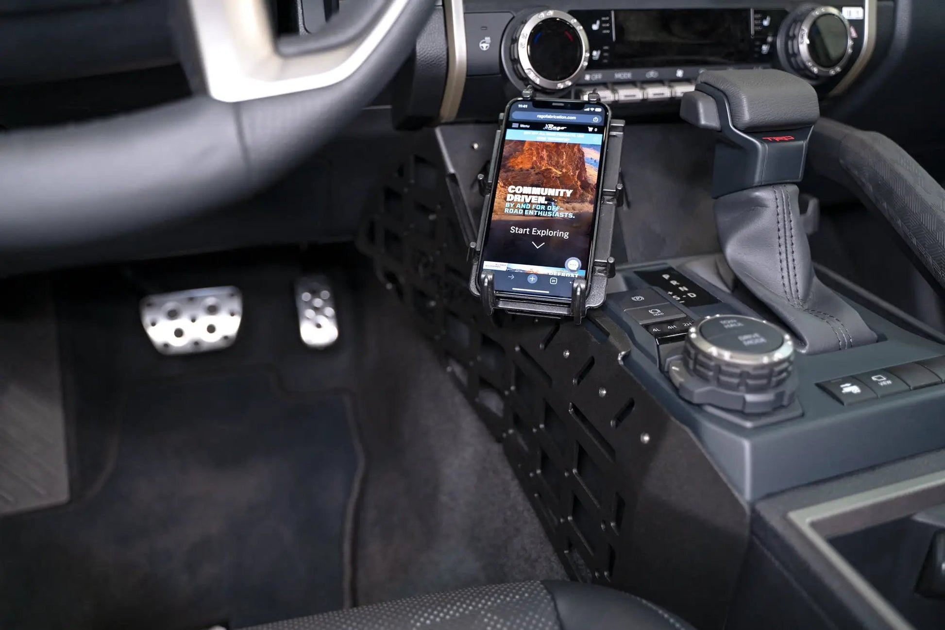 Rago Fabrication 2024-Up Toyota Tacoma & 4Runner Center Console Without Bridge by Rago Fabrication