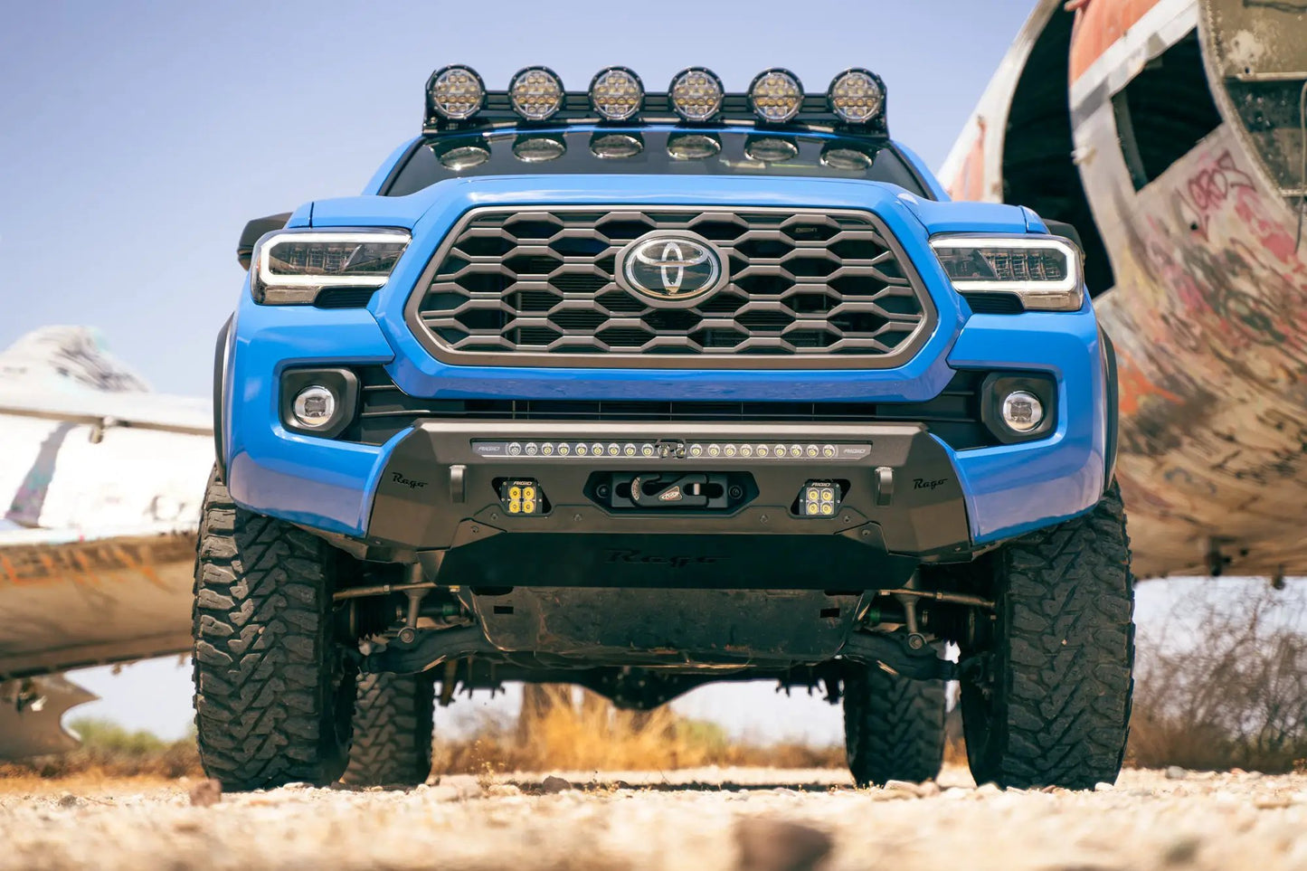 Rago Fabrication 2016-2023 Toyota Tacoma Skid Plate for Center Mount Front Bumper by Rago Fabrication