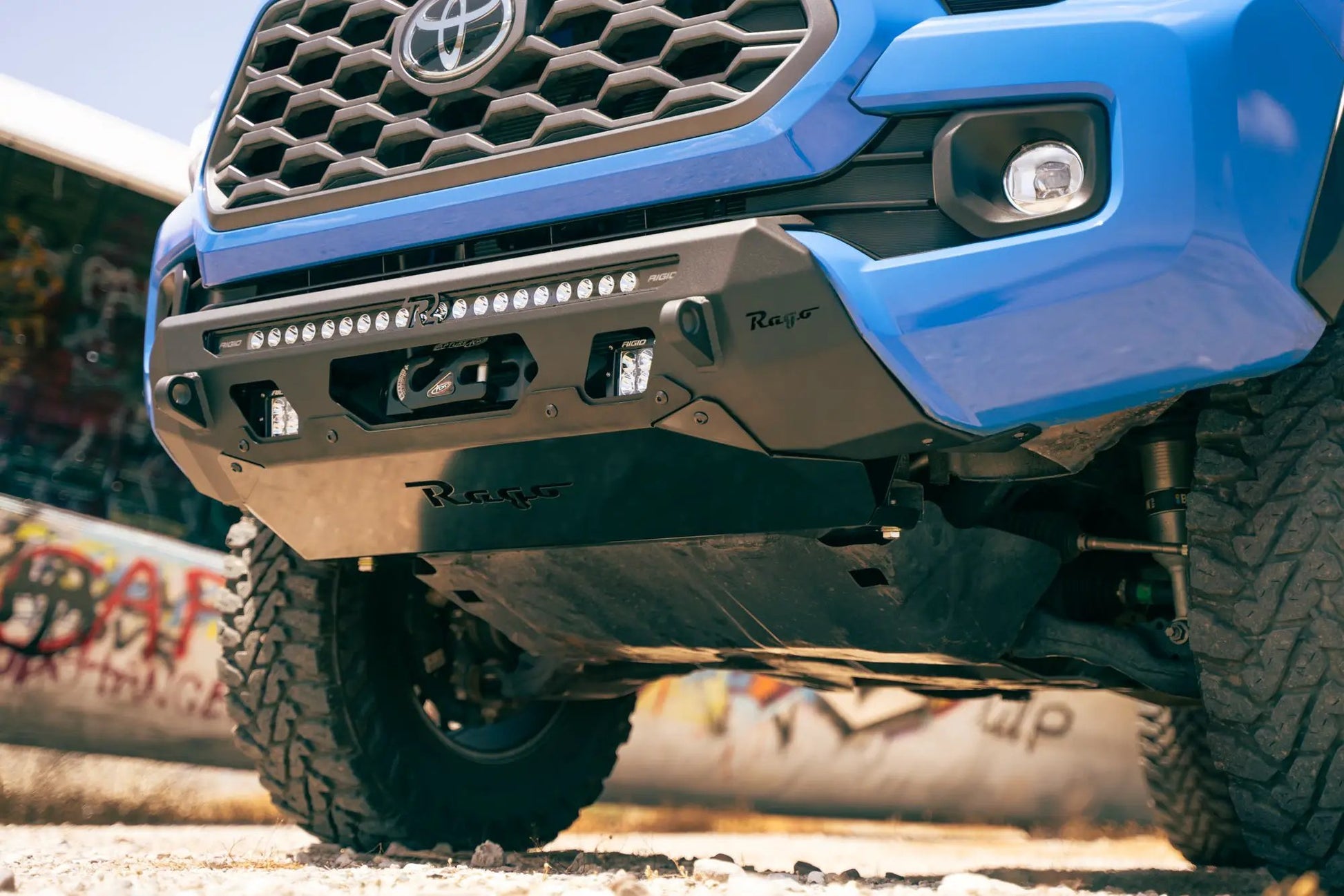 Rago Fabrication 2016-2023 Toyota Tacoma Skid Plate for Center Mount Front Bumper by Rago Fabrication