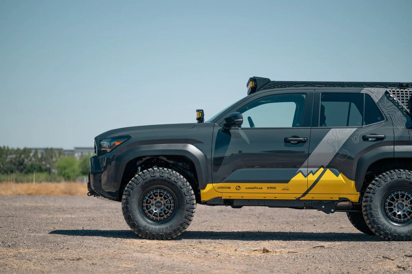 Rago Fabrication Toyota Roof Rack Baja Designs LP6 Round Light Mount by Rago Fabrication
