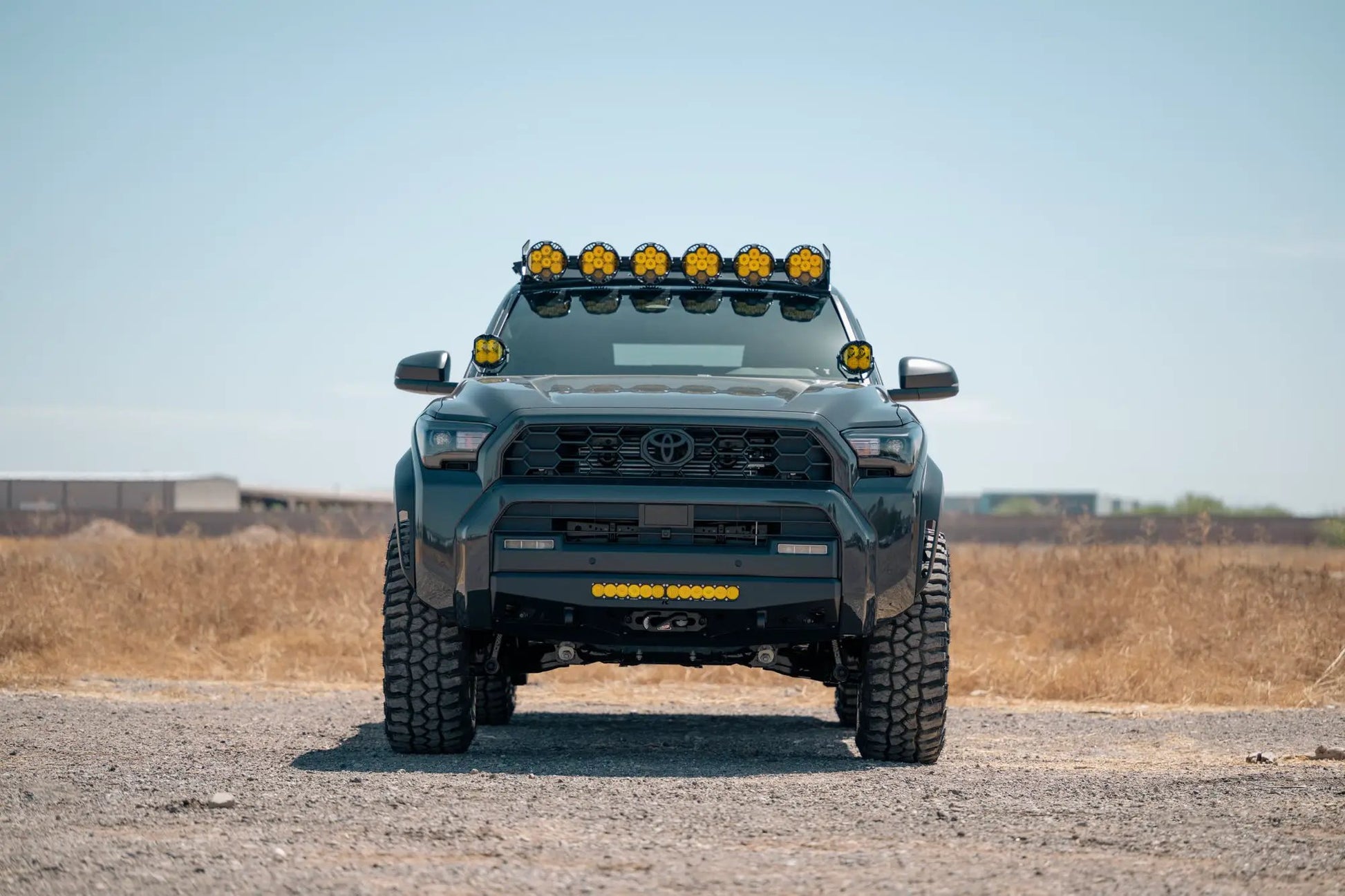Rago Fabrication Toyota Roof Rack Baja Designs LP6 Round Light Mount by Rago Fabrication