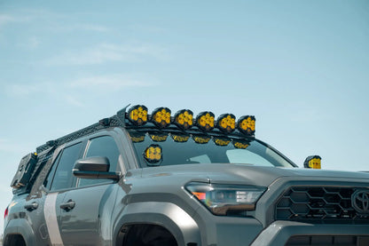 Rago Fabrication Toyota Roof Rack Baja Designs LP6 Round Light Mount by Rago Fabrication