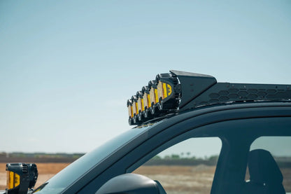 Rago Fabrication Toyota Roof Rack Baja Designs LP6 Round Light Mount by Rago Fabrication