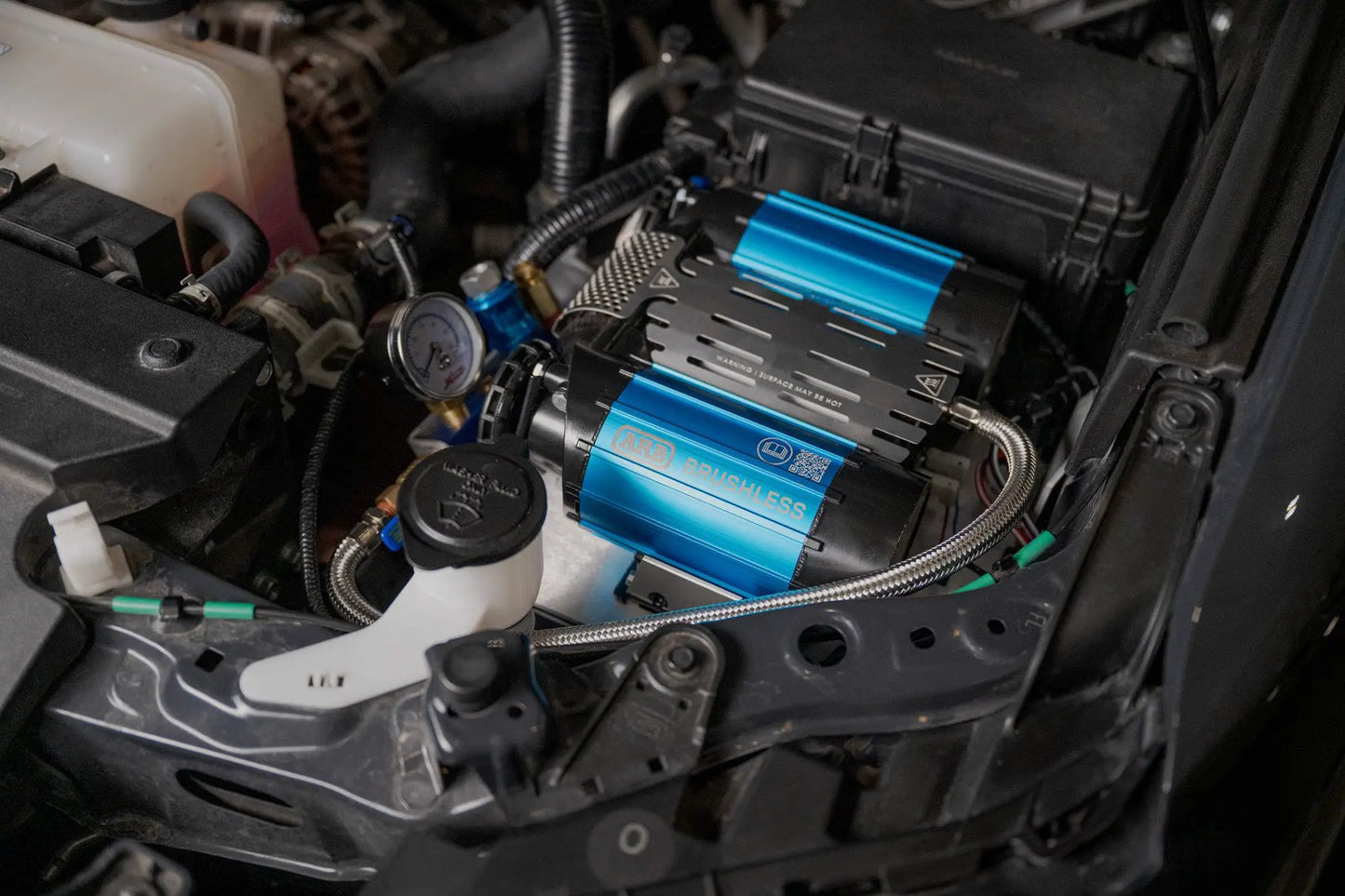 Rago Fabrication 2025+ Toyota 4Runner Under-Hood Air Compressor Mount by Rago Fabrication