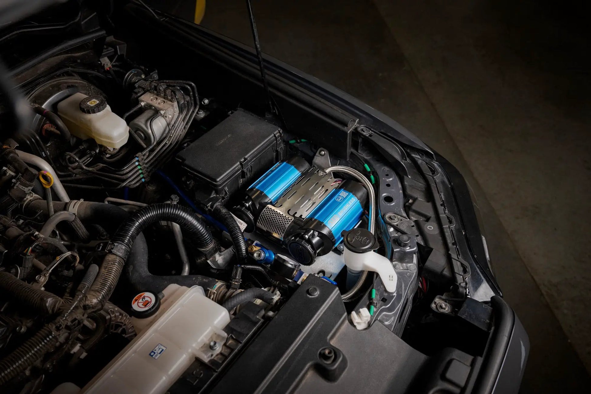 Rago Fabrication 2025+ Toyota 4Runner Under-Hood Air Compressor Mount by Rago Fabrication