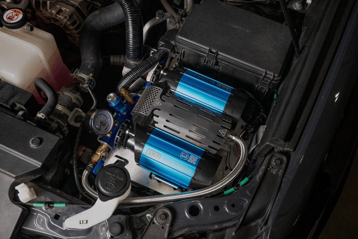 Rago Fabrication 2025+ Toyota 4Runner Under-Hood Air Compressor Mount by Rago Fabrication