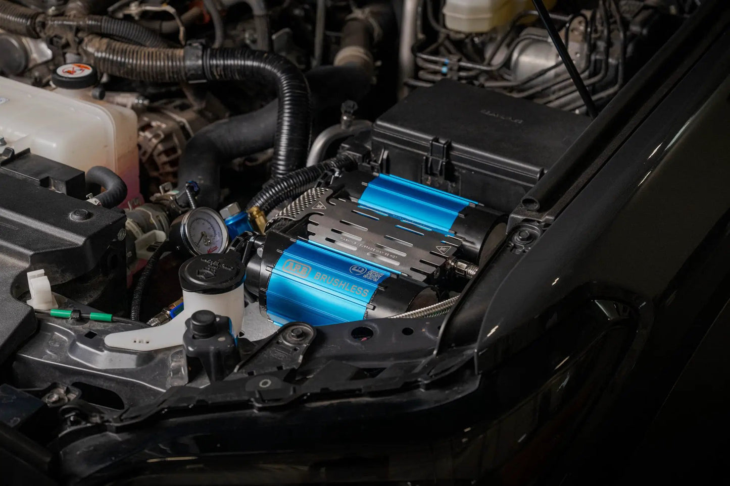 Rago Fabrication 2025+ Toyota 4Runner Under-Hood Air Compressor Mount by Rago Fabrication