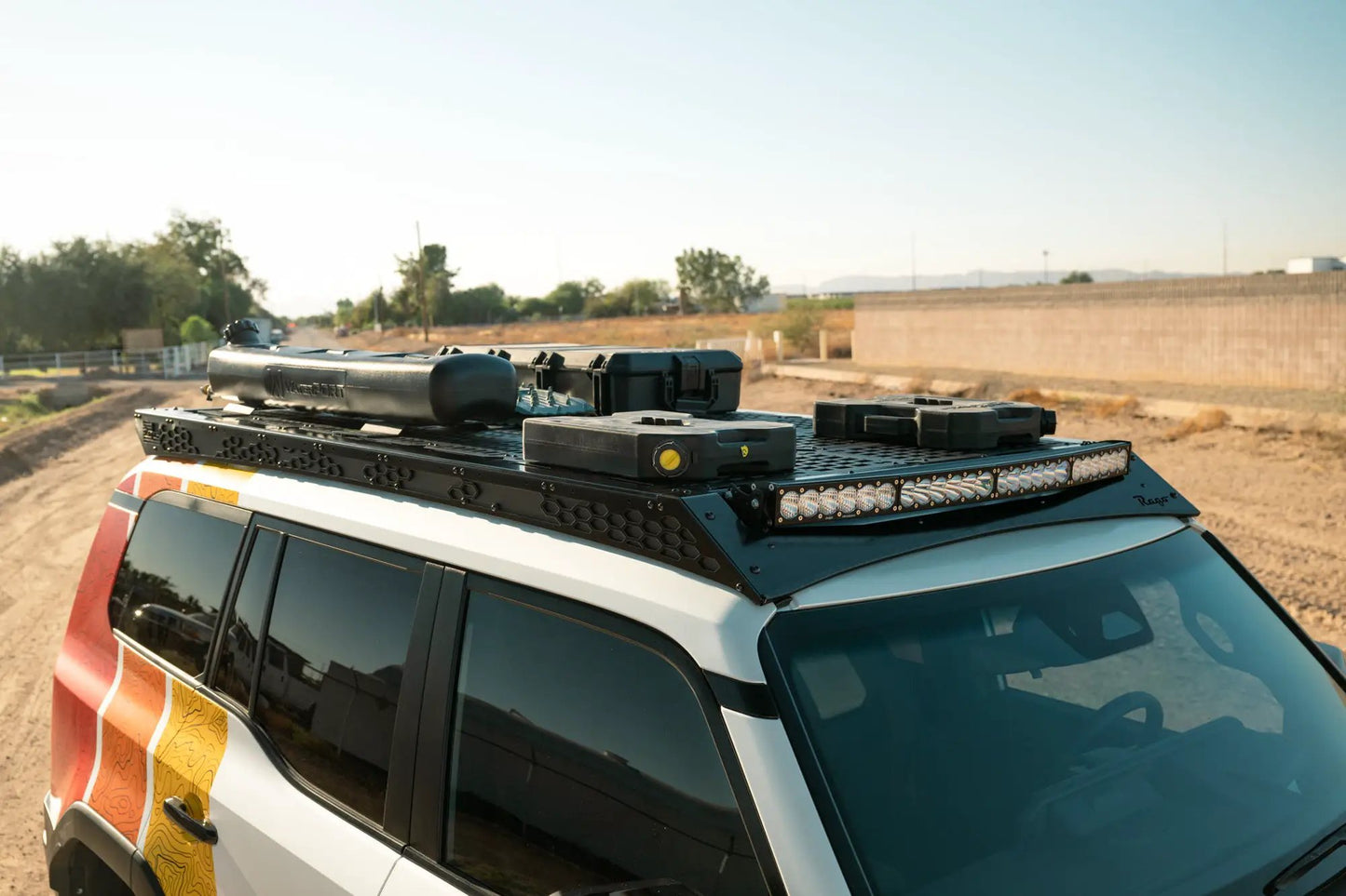 Rago Fabrication 2024 Toyota Land Cruiser Roof Rack with Light Pocket by Rago Fabrication