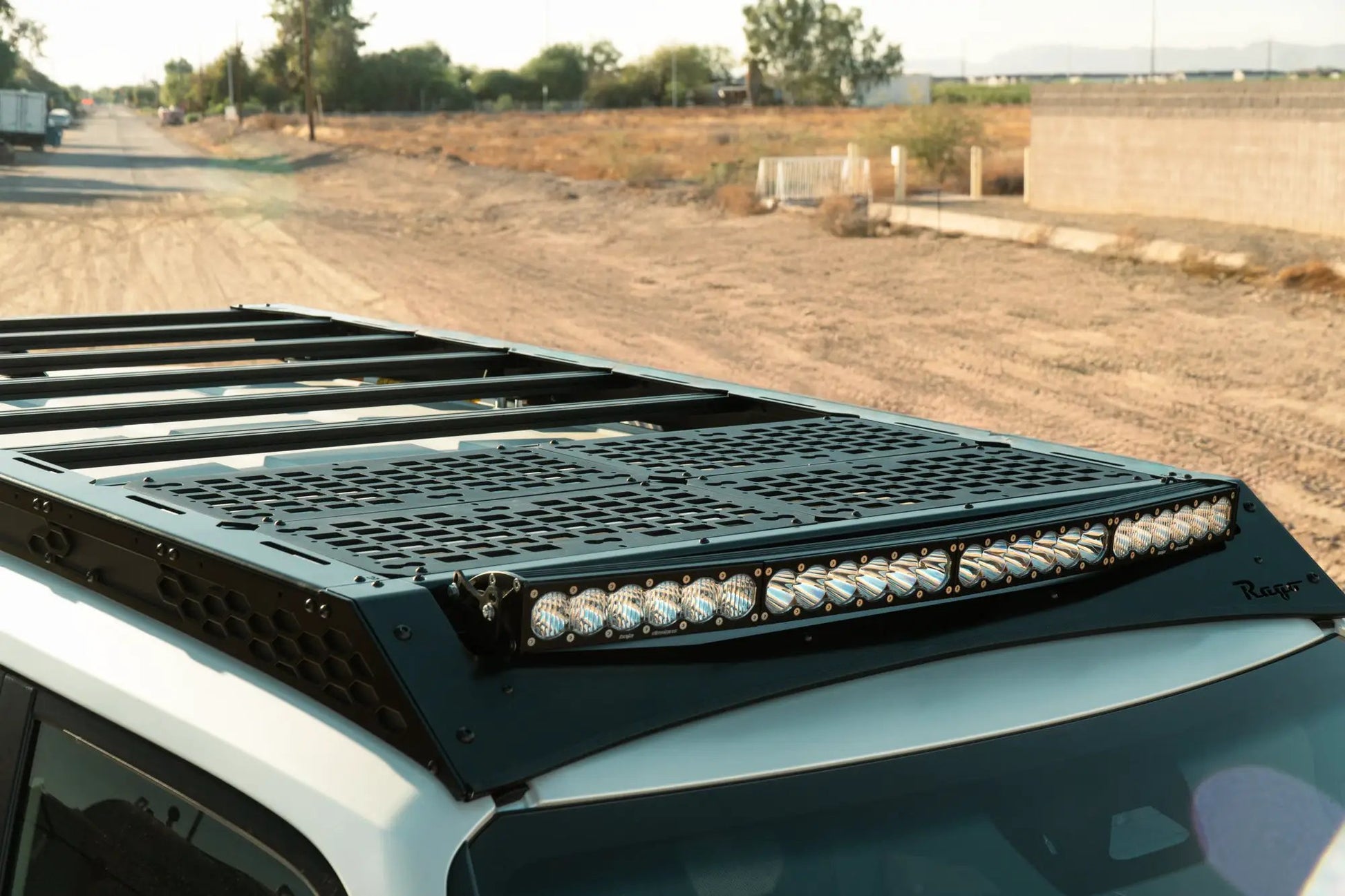 Rago Fabrication 2024 Toyota Land Cruiser Roof Rack with Light Pocket by Rago Fabrication
