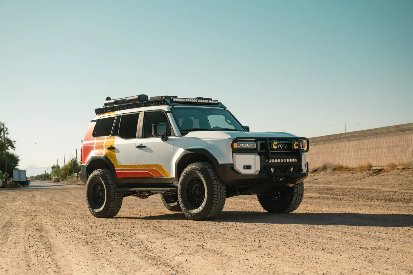 Rago Fabrication 2024 Toyota Land Cruiser Roof Rack with Light Pocket by Rago Fabrication