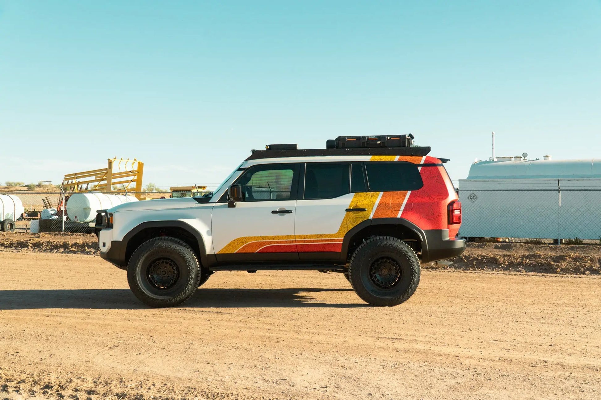 Rago Fabrication 2024 Toyota Land Cruiser Roof Rack with Light Pocket by Rago Fabrication