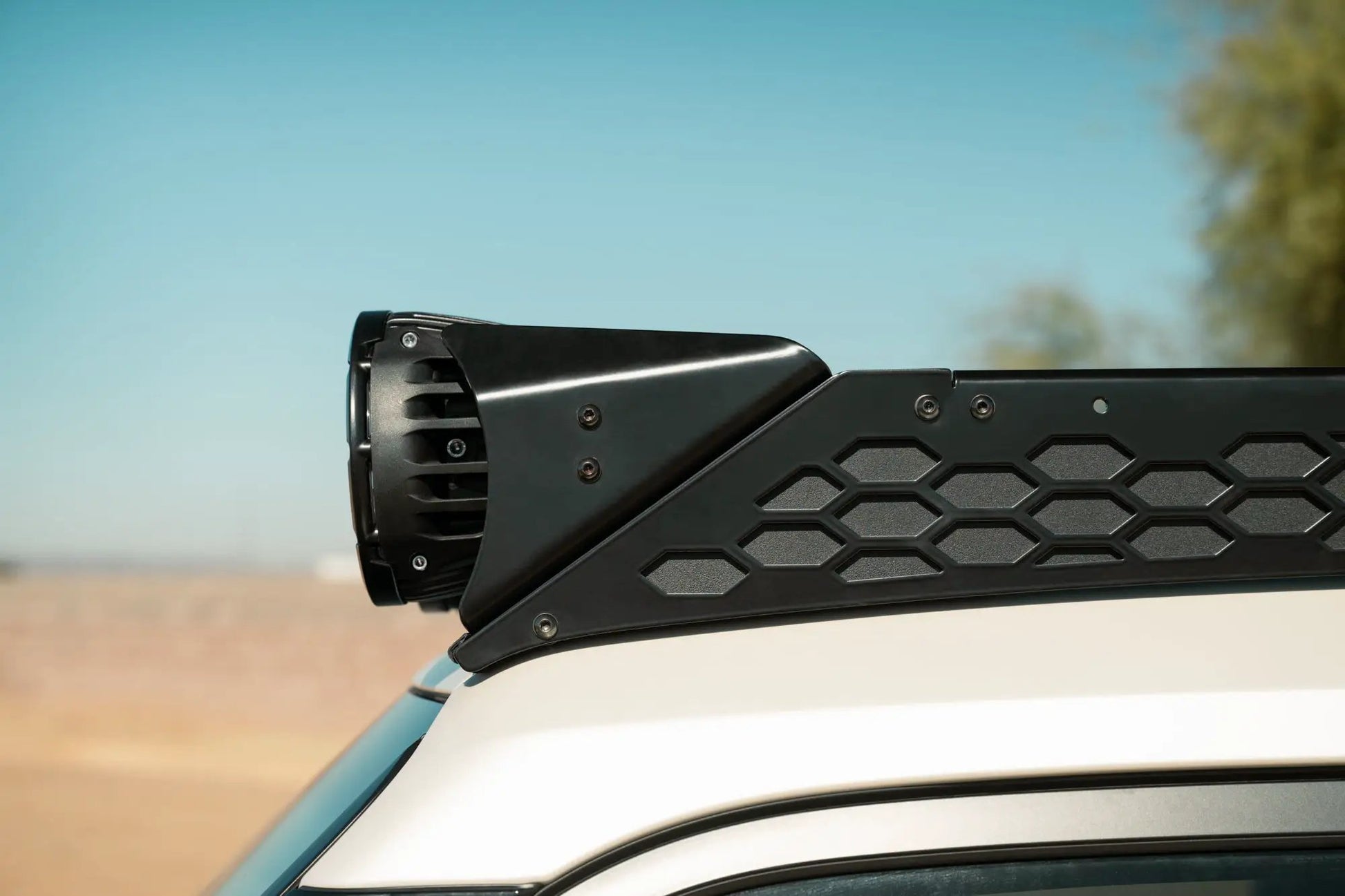 Rago Fabrication 2024 Toyota Land Cruiser 6" Rigid Round Light Mount for Rago Roof Rack by Rago Fabrication