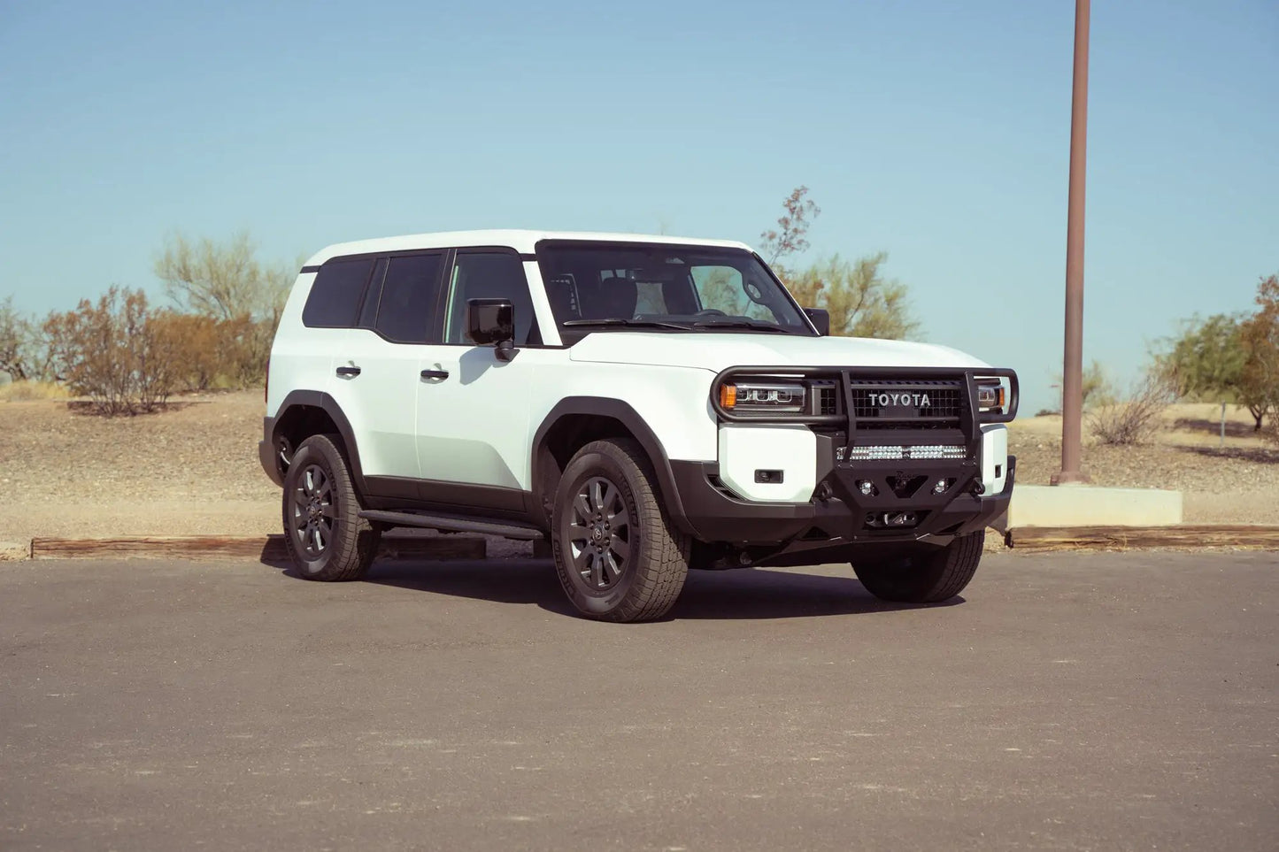 Rago Fabrication 2024 Toyota Land Cruiser Brush Guard for Center Mount Front Bumper by Rago Fabrication