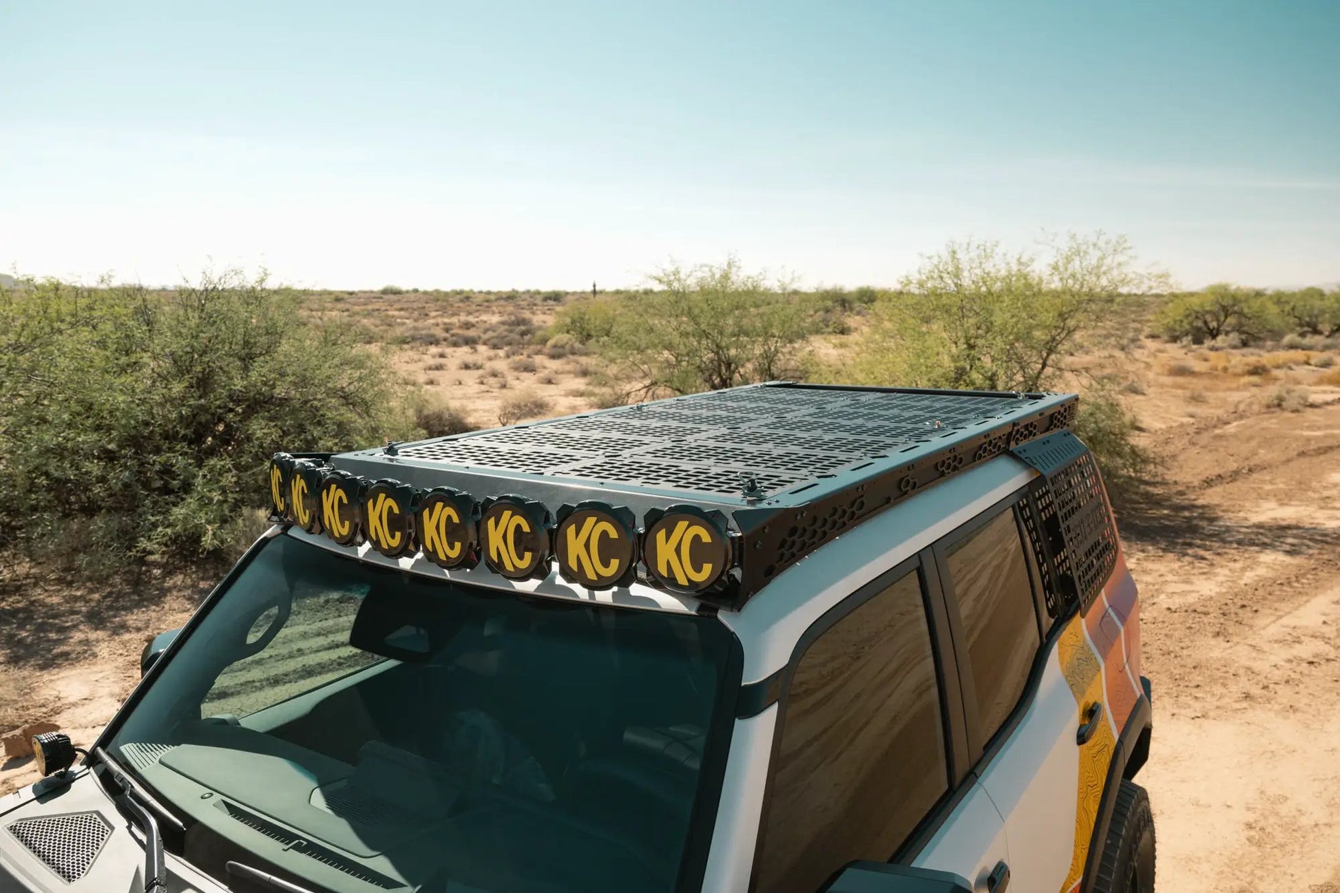 Rago Fabrication 2024 Toyota Land Cruiser KC Light Mount for Rago Roof Rack by Rago Fabrication