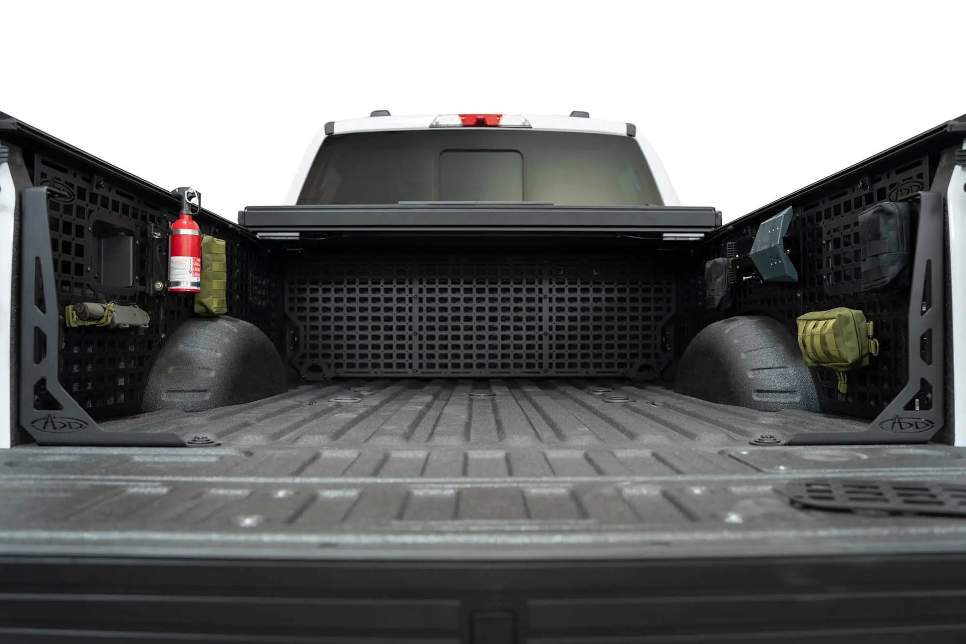 Addictive Desert Designs 2023 Ford Super Duty Bed Side Molle Panels Driver Full Kit by Addictive Desert Designs