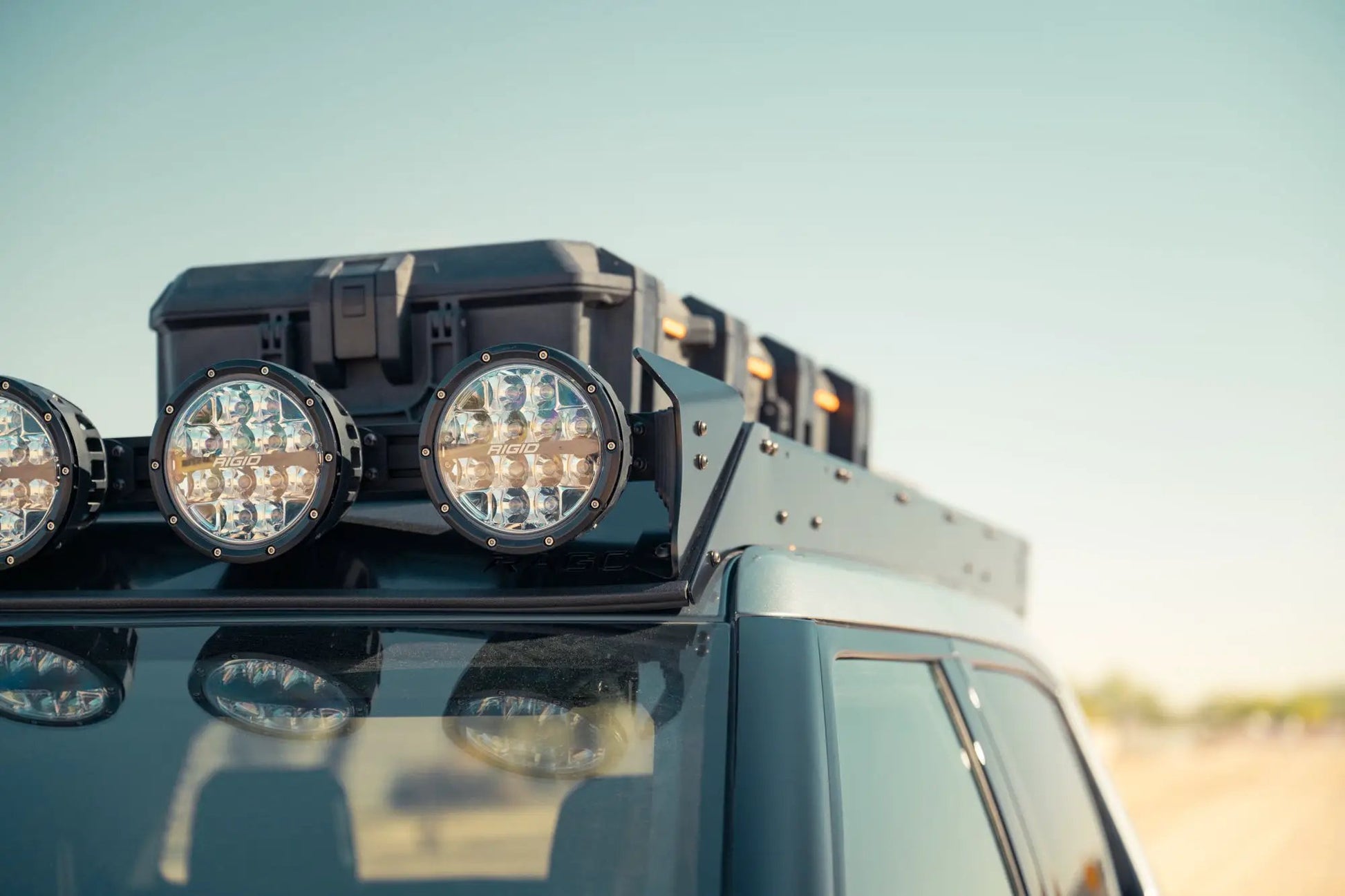 Rago Fabrication 2022-2025 Rivian R1T Roof Rack RIGID Light Mount by Rago Fabrication