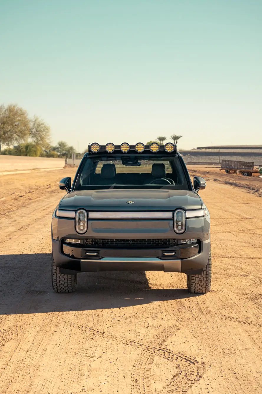 Rago Fabrication 2022-2025 Rivian R1T Roof Rack RIGID Light Mount by Rago Fabrication