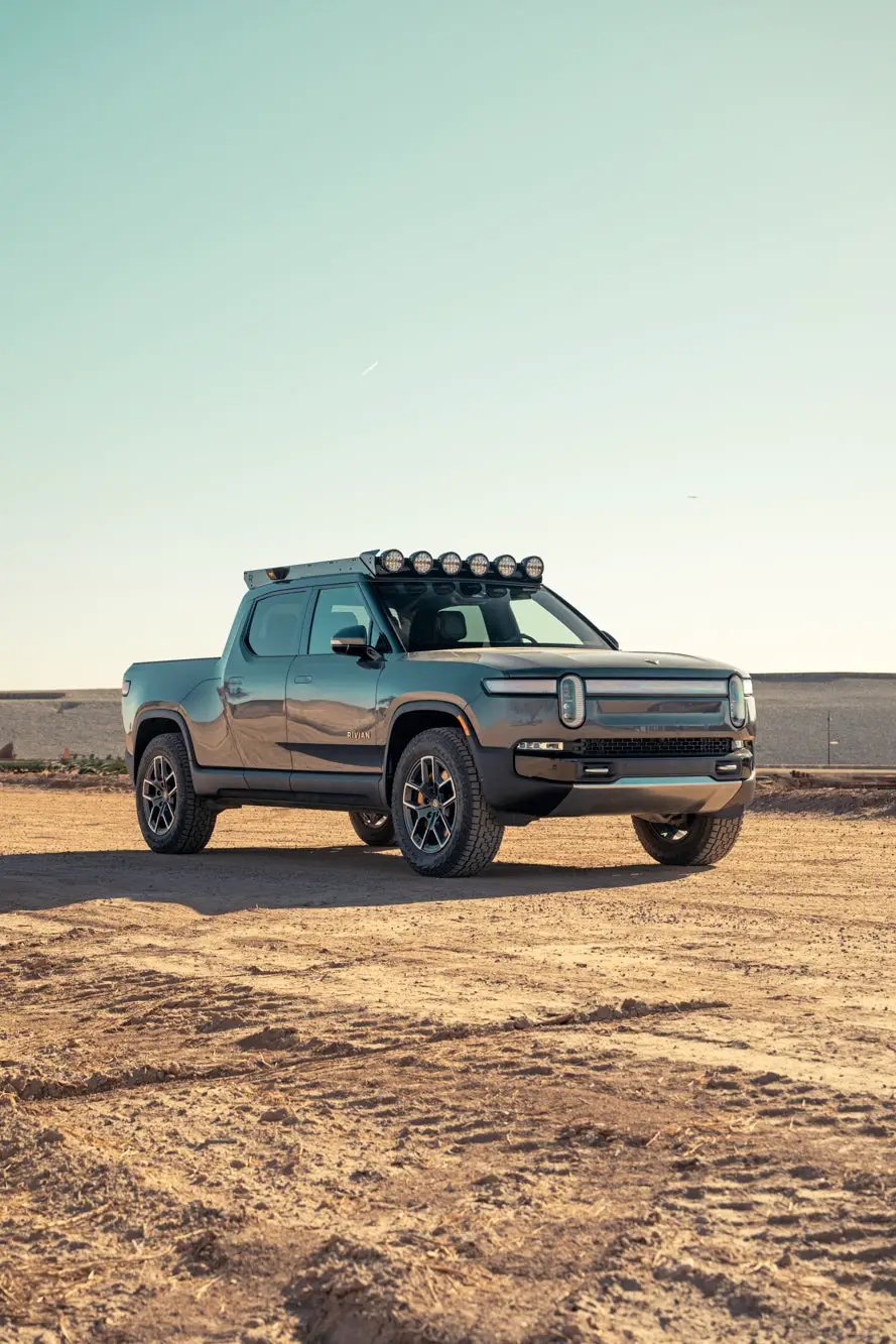 Rago Fabrication 2022-2025 Rivian R1T Roof Rack RIGID Light Mount by Rago Fabrication