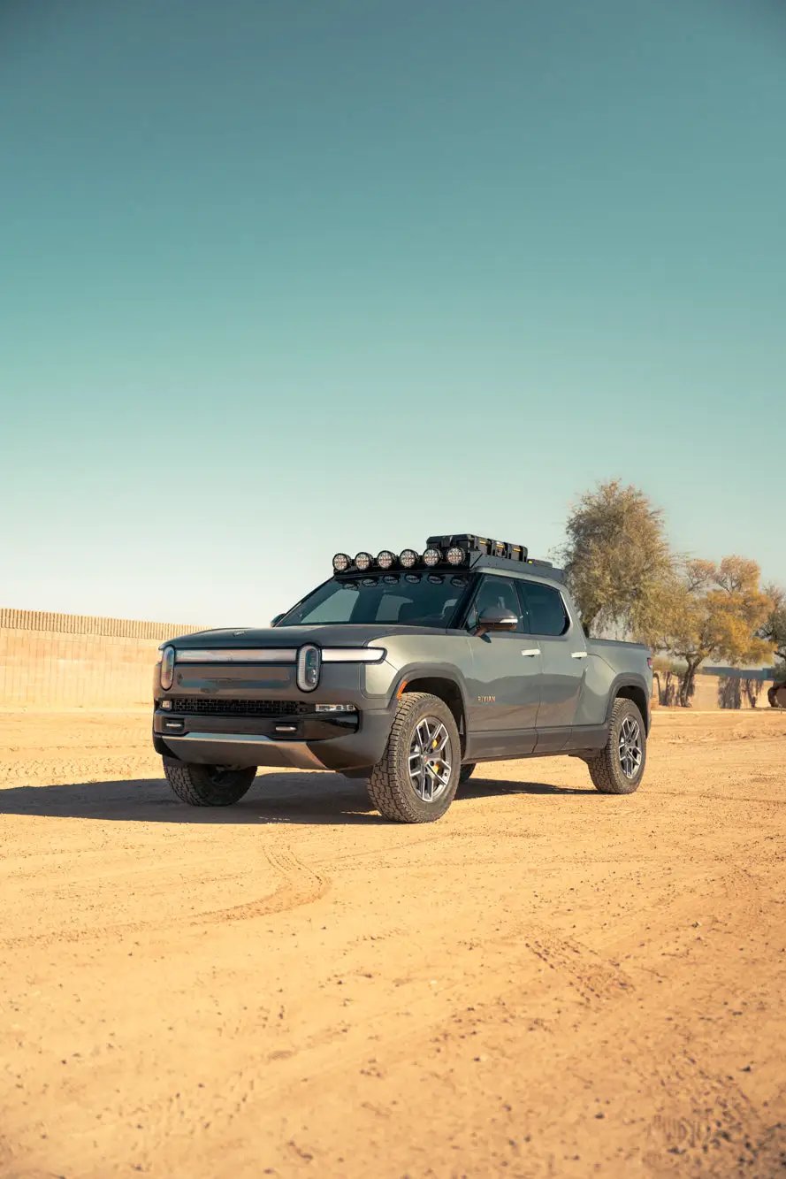 Rago Fabrication 2022-2025 Rivian R1T Roof Rack RIGID Light Mount by Rago Fabrication