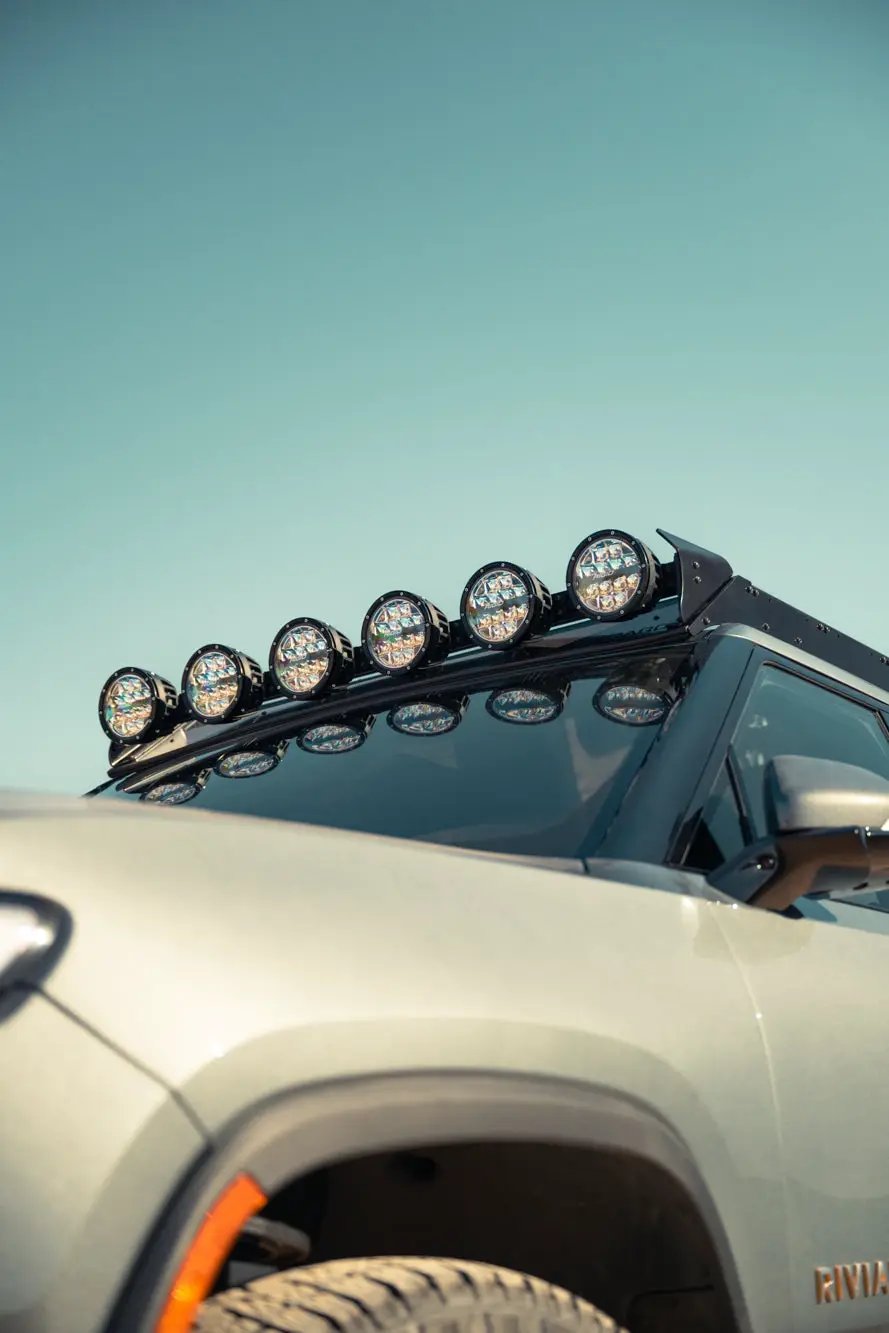 Rago Fabrication 2022-2025 Rivian R1T Roof Rack RIGID Light Mount by Rago Fabrication