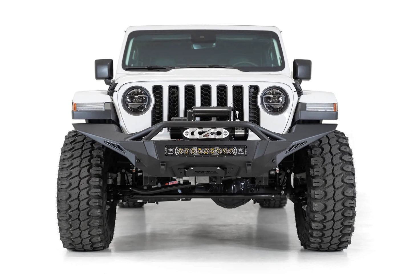 Addictive Desert Designs 2007-2023 JEEP JK/JL/JT STEALTH FIGHTER FRONT LICENSE PLATE BRACKET by Addictive Desert Designs