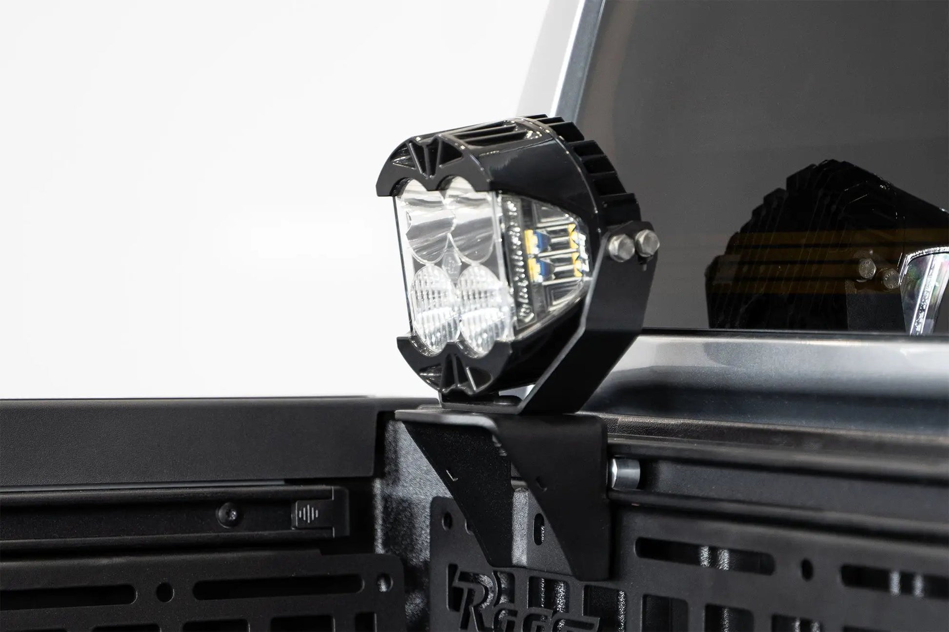 Rago Fabrication Bed Cab Chase Light Mount in Hammer Black by Rago Fabrication