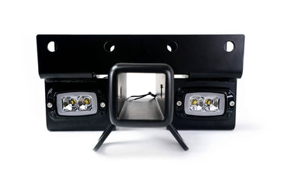 DV8 Offroad AHJP-02 is a bolt on hitch for the 07-22 Jeep Wrangler JK & JL. Constructed from steel & protected with a flat black powder coat, the hitch offers a 2in. receiver mount, (2) 3in. cube lights & installs in the factory location by DV8 Offroad