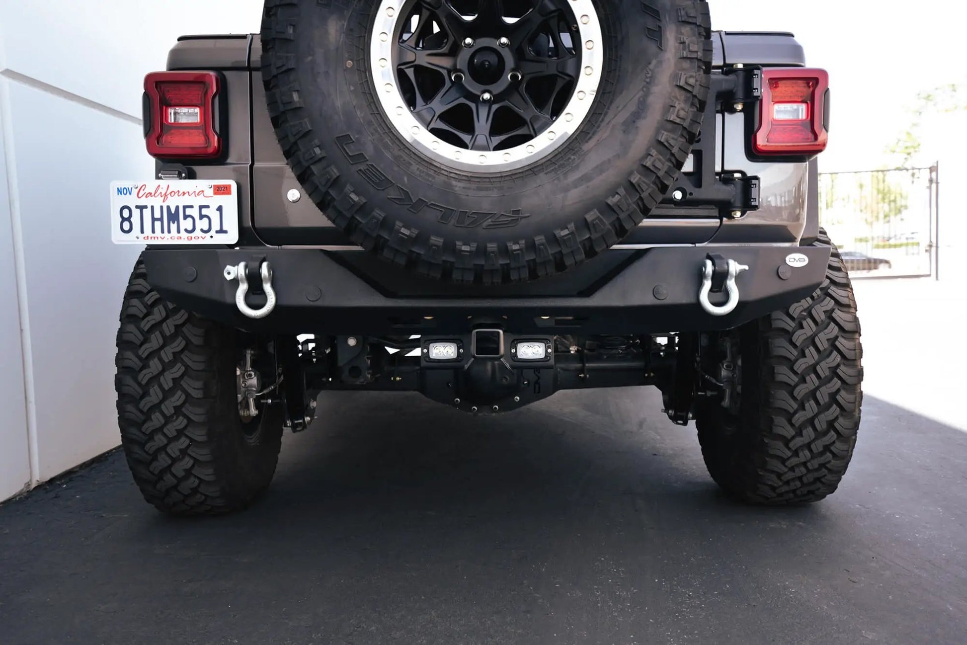 DV8 Offroad AHJP-02 is a bolt on hitch for the 07-22 Jeep Wrangler JK & JL. Constructed from steel & protected with a flat black powder coat, the hitch offers a 2in. receiver mount, (2) 3in. cube lights & installs in the factory location by DV8 Offroad