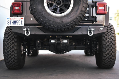DV8 Offroad AHJP-02 is a bolt on hitch for the 07-22 Jeep Wrangler JK & JL. Constructed from steel & protected with a flat black powder coat, the hitch offers a 2in. receiver mount, (2) 3in. cube lights & installs in the factory location by DV8 Offroad