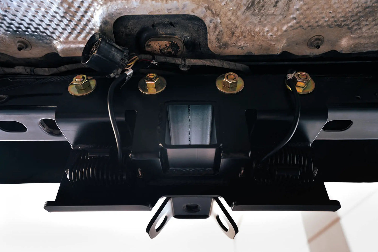 DV8 Offroad AHJP-02 is a bolt on hitch for the 07-22 Jeep Wrangler JK & JL. Constructed from steel & protected with a flat black powder coat, the hitch offers a 2in. receiver mount, (2) 3in. cube lights & installs in the factory location by DV8 Offroad