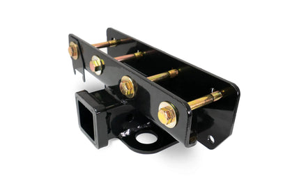 DV8 Offroad AHJP-02 is a bolt on hitch for the 07-22 Jeep Wrangler JK & JL. Constructed from steel & protected with a gloss black powder coat, the hitch offers a 2in. receiver mount & installs in the factory location with supplied hardware by DV8 Offroad