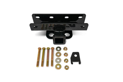 DV8 Offroad AHJP-02 is a bolt on hitch for the 07-22 Jeep Wrangler JK & JL. Constructed from steel & protected with a gloss black powder coat, the hitch offers a 2in. receiver mount & installs in the factory location with supplied hardware by DV8 Offroad